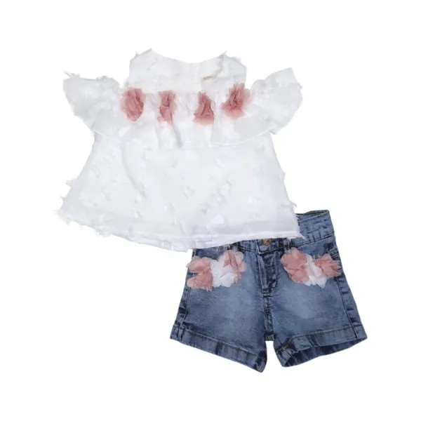 Baby Rose Комплект для девочки туника, шорты 3388