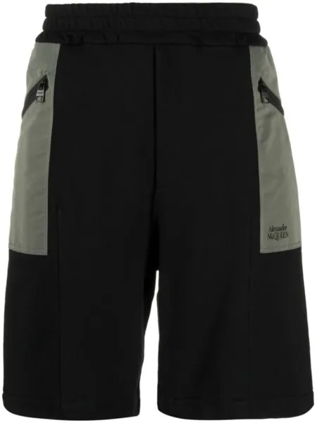 Alexander McQueen спортивные шорты с эластичным поясом, черный
