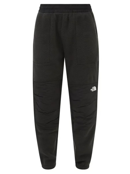Спортивные брюки denali из переработанного флиса и нейлона The North Face, черный