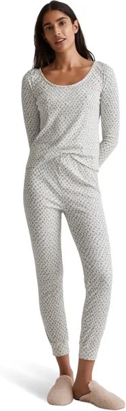 Пижамный комплект Pointelle в цвете Ditsy Floral Madewell, цвет Antique Cream