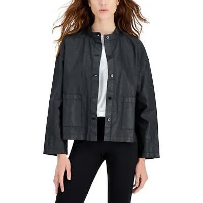 Eileen Fisher Женская черная легкая куртка-рубашка Верхняя одежда XXS BHFO 0808
