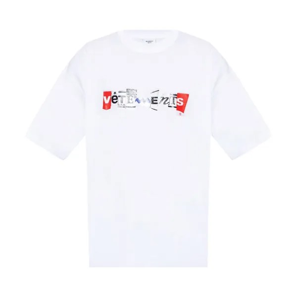 Футболка Vetements Mixed Logo T-Shirt 'White', белый