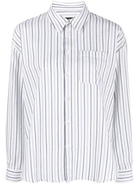 A.P.C. полосатая рубашка с длинными рукавами, белый