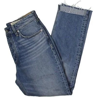 Женские джинсы до щиколотки Rag - Bone Nina с высокой талией и необработанным краем BHFO 4982