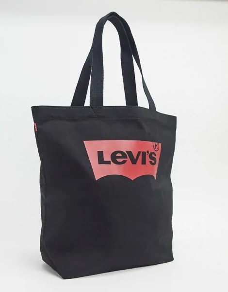 Черная сумка-тоут с логотипом Levi's-Черный