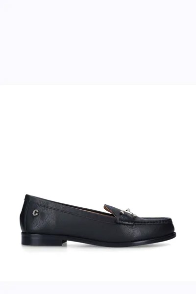 Кожаные туфли на плоской подошве Snap Carvela, черный