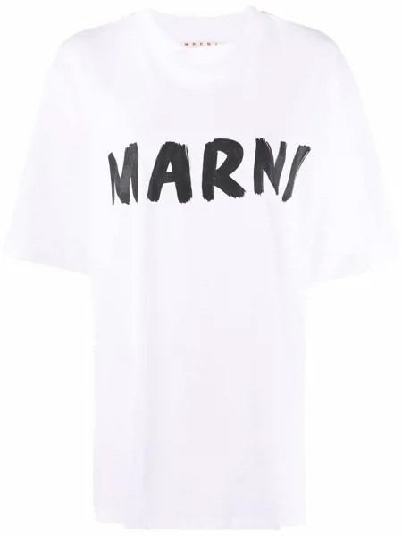 Marni футболка с логотипом