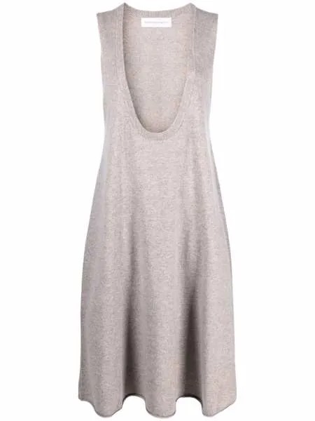 Extreme cashmere кашемировое платье с глубоким вырезом