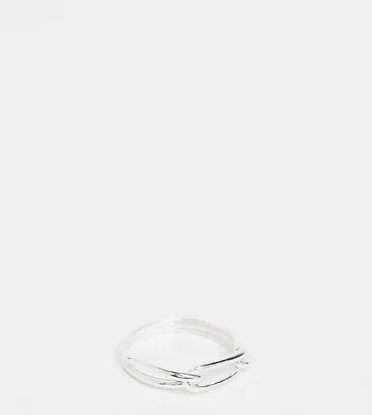 Массивное кольцо из стерлингового серебра в виде сцепленных звеньев цепочки Kingsley Ryan-Серебристый