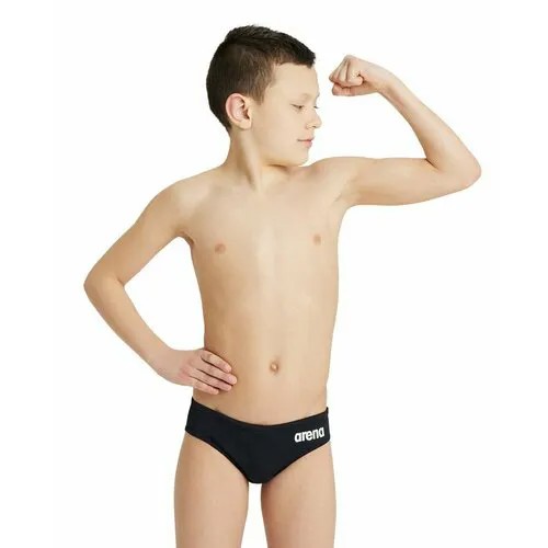 Плавки arena Team Swim Briefs Solid, размер 12-13Y, черный
