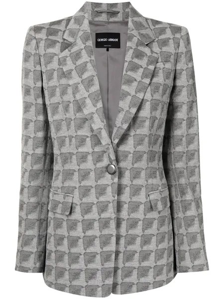 Giorgio Armani graphic-print blazer