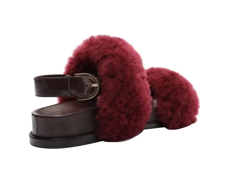 Сандалии Sport Sandal Shearling Alexandre Birman, гелиотроп