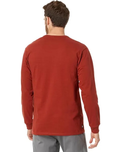 Футболка с длинным рукавом Vans Off The Wall Classic Custom Long Sleeve Tee, цвет Burnt Henna