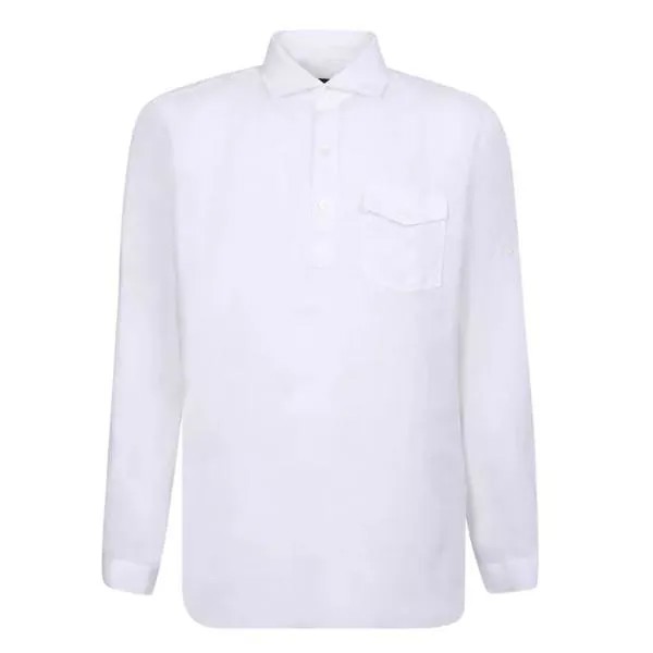 Футболка linen shirt Lardini, белый