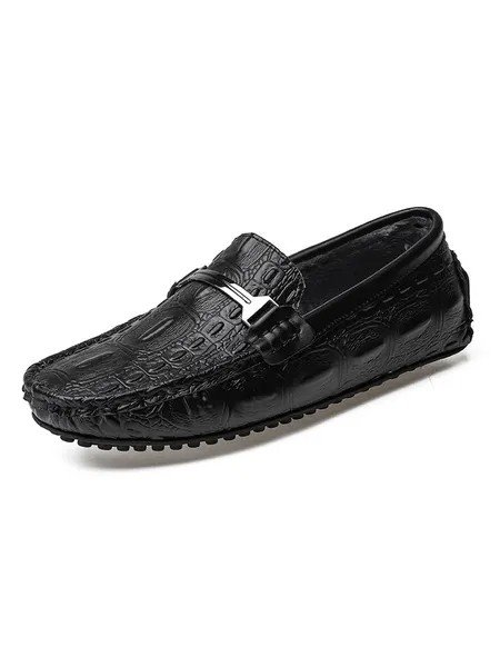 Milanoo Men's Alligator Driving Loafers