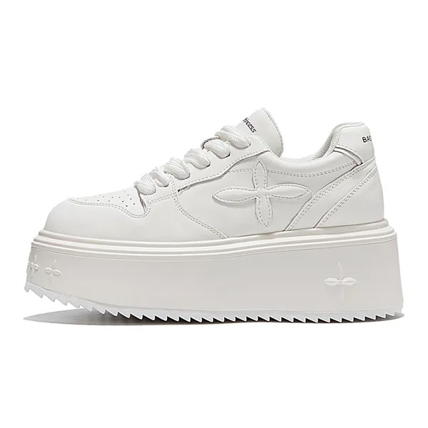 Кроссовки A poinsettia princess Skateboarding Shoes Women's Low-top, цвет White mesh