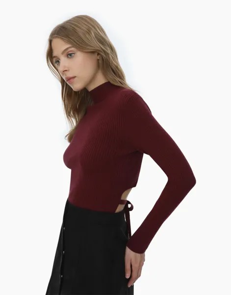 Водолазка женская Gloria Jeans GSW005924 бордовая XXS (36-38)