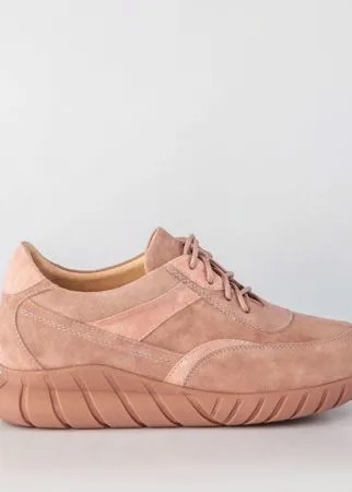 Розовые кожаные кроссовки Calipso