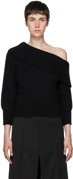 Черный шерстяной свитер Alexander McQueen