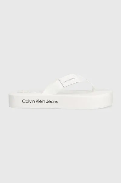 Вьетнамки FLATFORM FLIPFLOP Calvin Klein Jeans, белый
