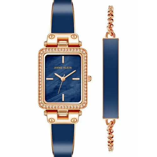 Наручные часы ANNE KLEIN 81260, синий, золотой
