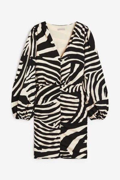 Платье из джерси с рюшами H&M, черный