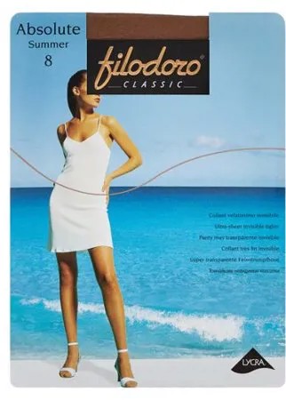 Колготки Filodoro Classic Absolute Summer 8 den, размер 4-L, glace (коричневый)