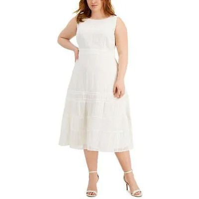 Женское шифоновое платье цвета слоновой кости без рукавов Taylor 22W BHFO 1466