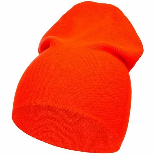 Шапка бини teplo, размер 56/60, красный, оранжевый