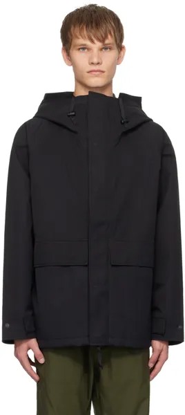 Черная куртка с капюшоном Nanamica