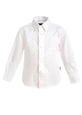 Белая рубашка в горошек Gulliver
