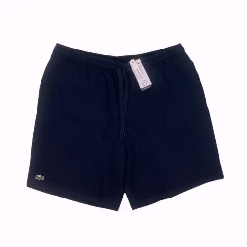 НОВЫЕ мужские спортивные шорты Lacoste Sport Big - Tall из флиса и хлопка с защитой от ультрафиолета синего цвета