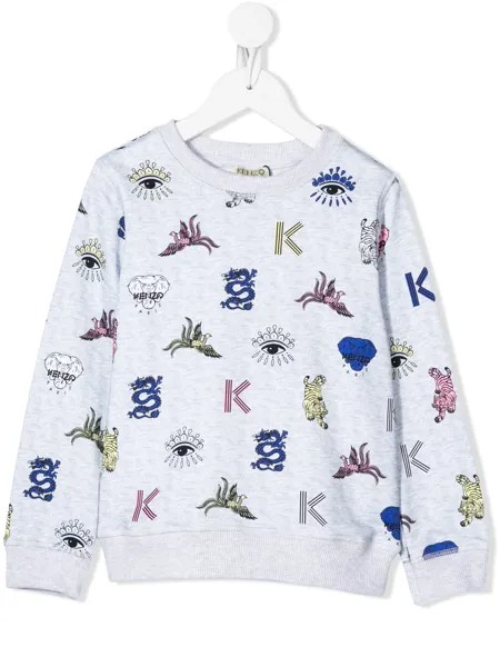 Kenzo Kids толстовка с принтом