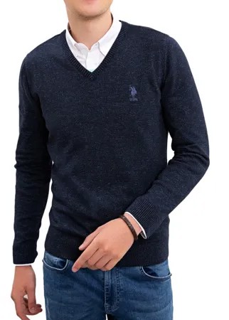Пуловер мужской U.S. POLO Assn. G081GL0TK0VONWEL синий 50