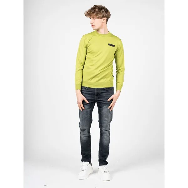 Свитер Plein Sport Round Neck, зеленый