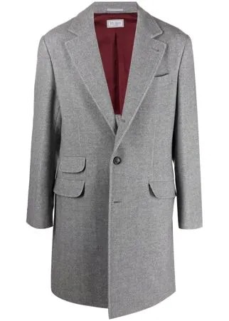 Brunello Cucinelli однобортное пальто длины миди