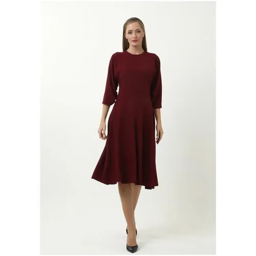 Платье Мадам Т, размер 42, бордовый