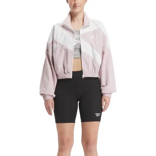 Куртка спортивная Reebok, размер L, белый, розовый