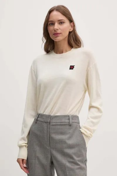 Шерстяной свитер Dkny, бежевый