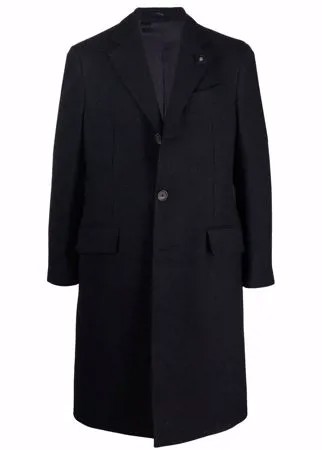 Lardini шерстяное однобортное пальто