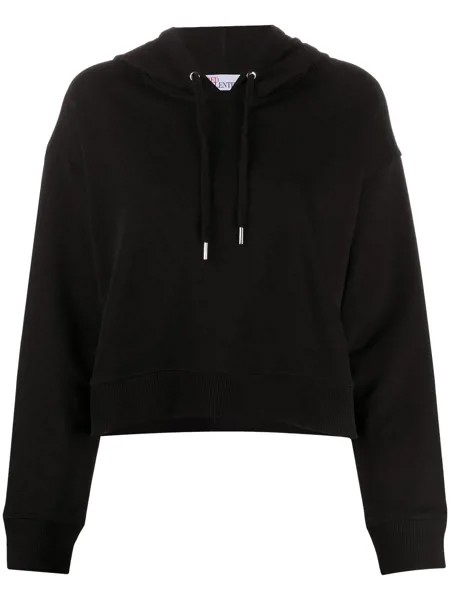 RED Valentino худи с отделкой из тюля