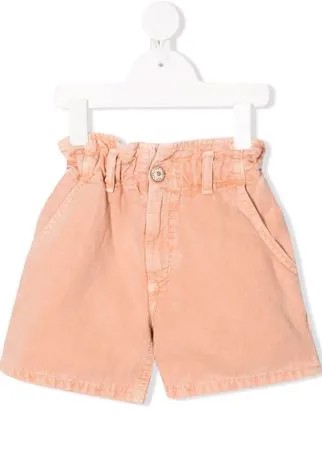 DONDUP KIDS джинсовые шорты с присборенной талией