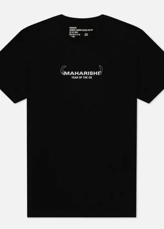 Мужская футболка maharishi Ushi-Oni Ox, цвет чёрный, размер XXL