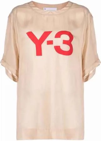 Y-3 футболка с короткими рукавами и логотипом