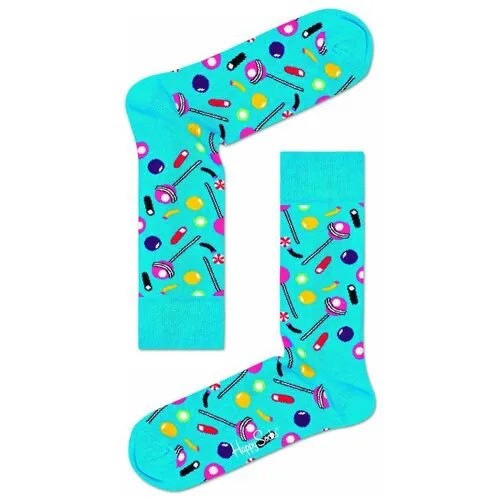 Носки Happy Socks, размер 25, бирюзовый, зеленый, синий, голубой
