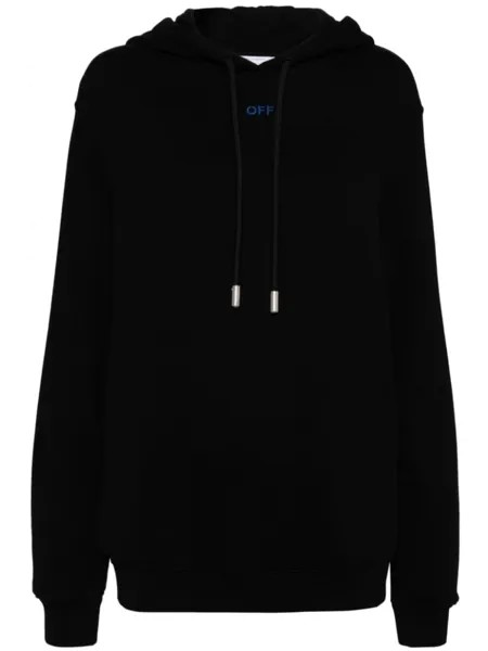 Off-White толстовка с капюшоном pinkflower arrow, черный