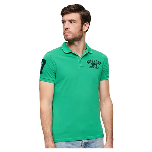 Поло Superdry Vintage Superstate, зеленый