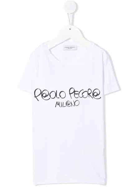 Paolo Pecora Kids футболка с логотипом