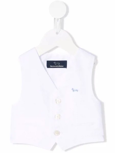 Harmont & Blaine Junior жилет с вышитым логотипом