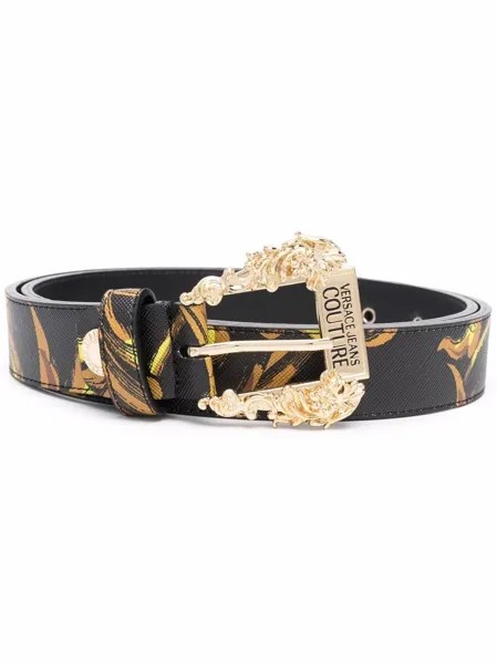 Versace Jeans Couture ремень с пряжкой и принтом Baroque
